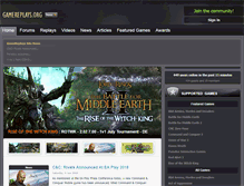Tablet Screenshot of gamereplays.org